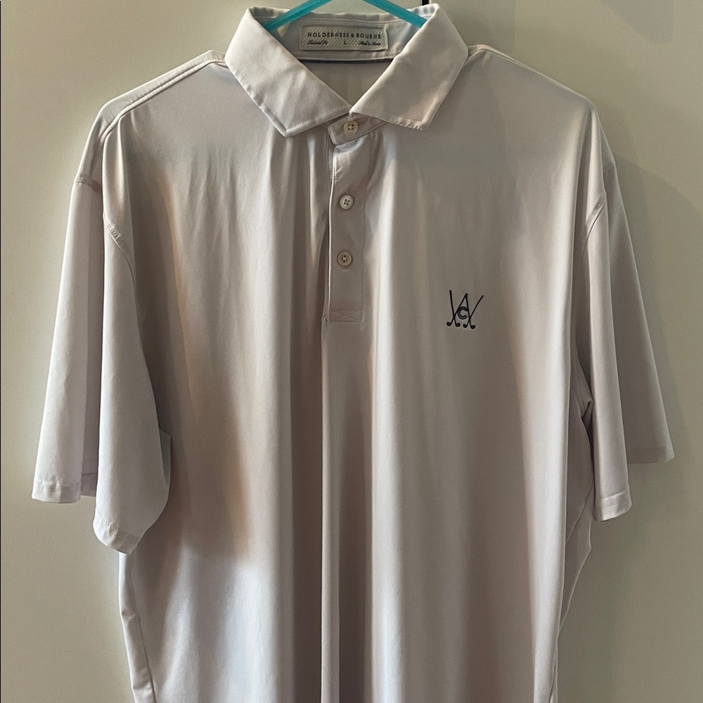 Holderness & Bourne White Golf Polo